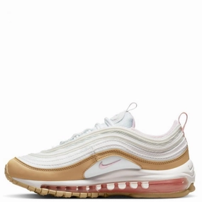 Padded Power Chill Step Nike Air Max 97 Summit White/Pink Foam-Sesame  921522-113 Grade-School