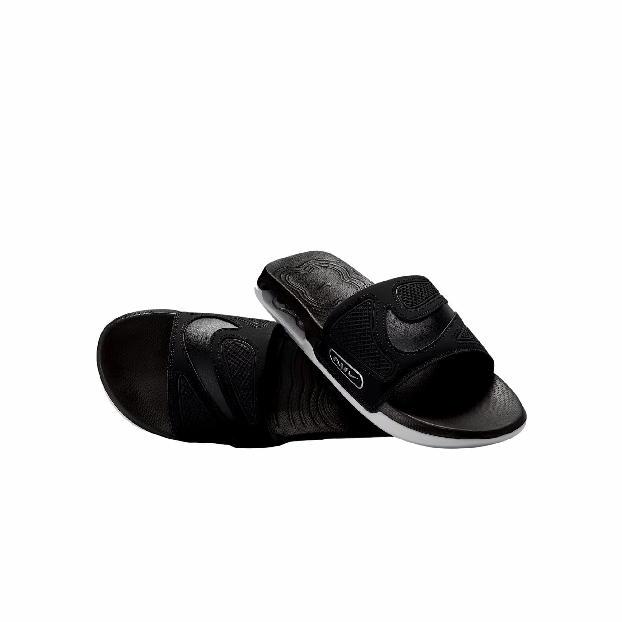 Nike Air Max Cirro Slide Black / Black - Metallic Silver  DC1460-004 Men's Soft Ride Health - promoting
