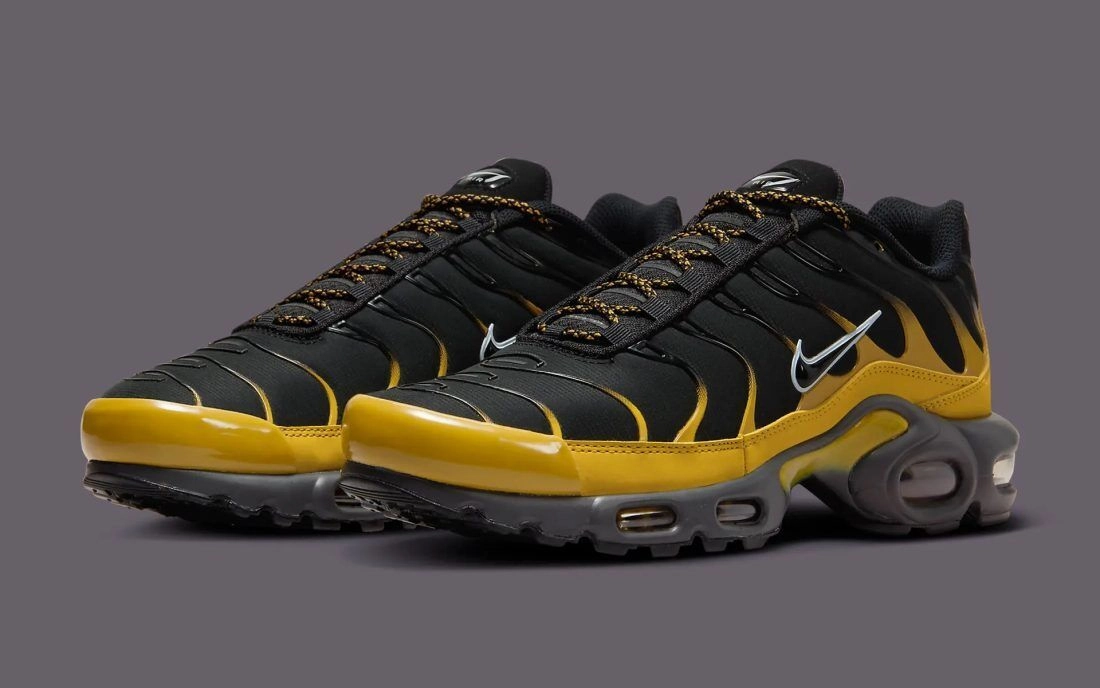odor - resistant treatment shoes Nike Air Max Plus FB9722-700 Sneakers Men's Bronzine Black Lace Up Running Shoes