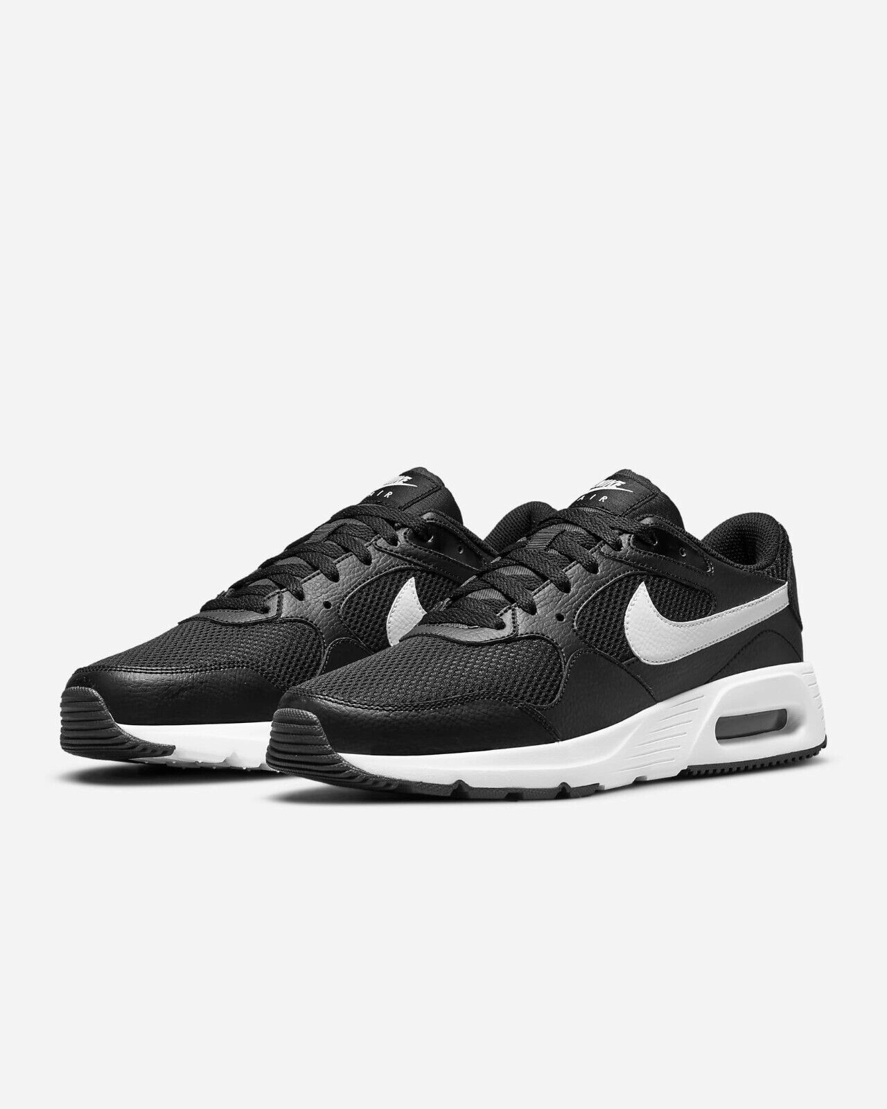Nike Air Max SC CW4555-002 Sneaker Men Black White Comfort Low Top Running Shoes Unmatched stability breathable - upper - feature shoes
