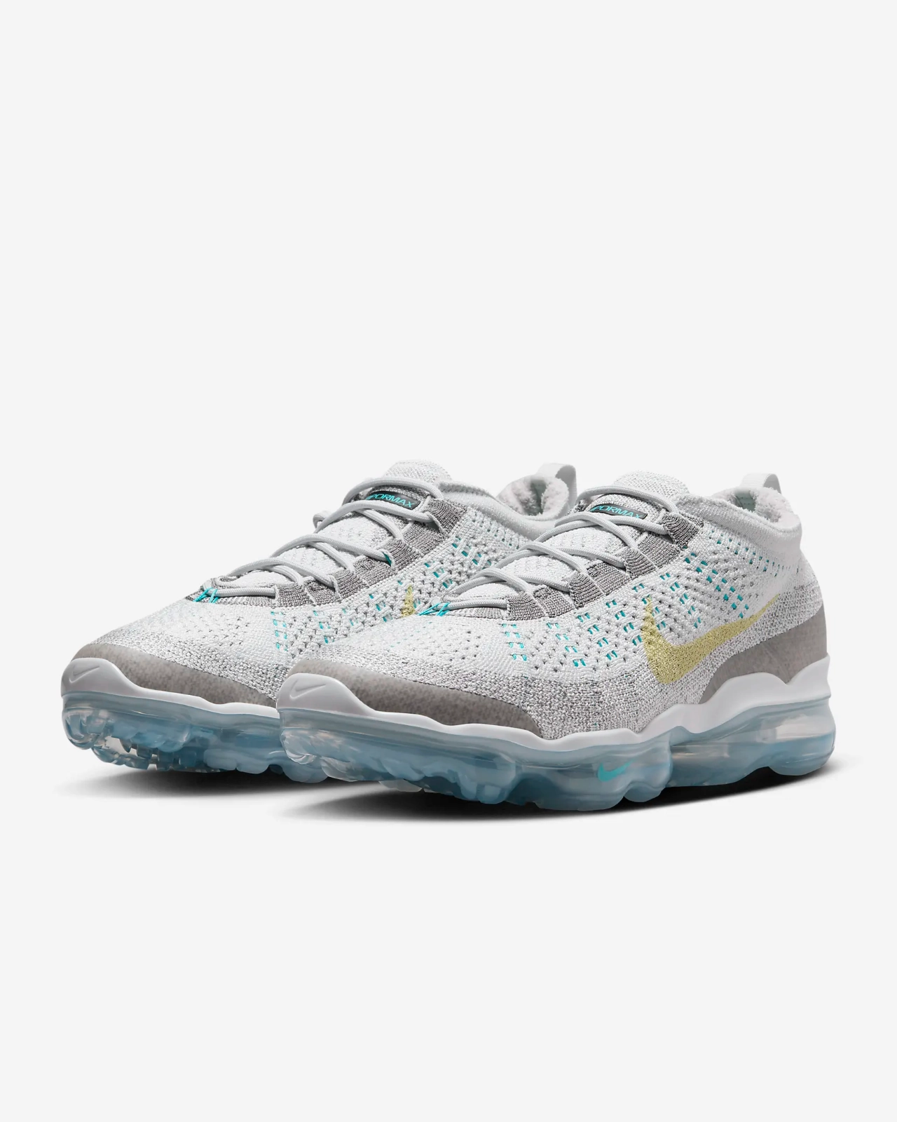low - altitude running shoes floral - design shoes Nike Air VaporMax 2023 Flyknit DV1678-011 Mens US 7.5 White Running Shoes TF2945