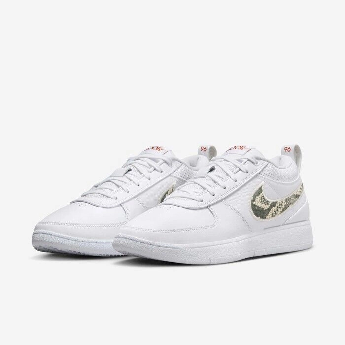 Gym Training marathon - specific shoes Nike Book 1 'Rattlesnake' FJ4249-101 Men's White Leather Basketball Shoes TF5739 (White,9)