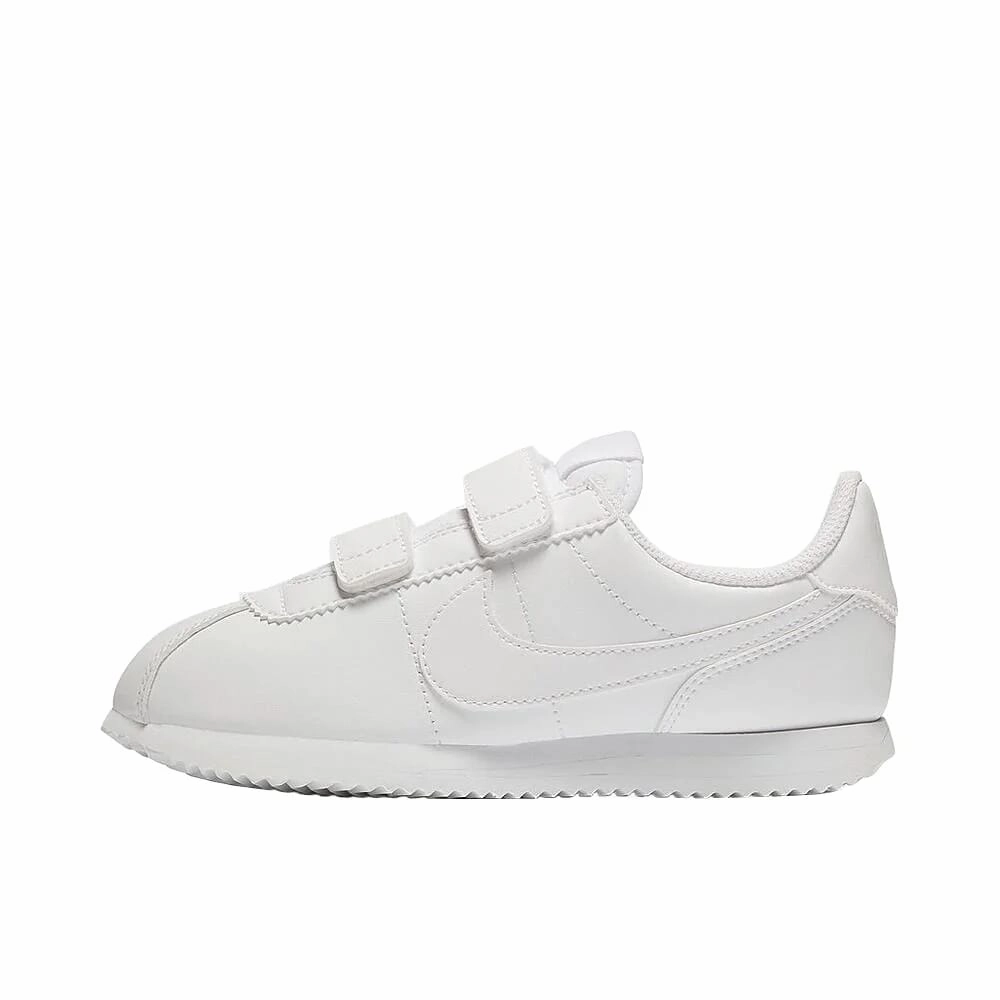Market Go Flat Base Nike Cortez Basic SL White/White-White  904767-100 Pre-School