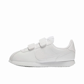 Market Go Flat Base Nike Cortez Basic SL White/White-White  904767-100 Pre-School