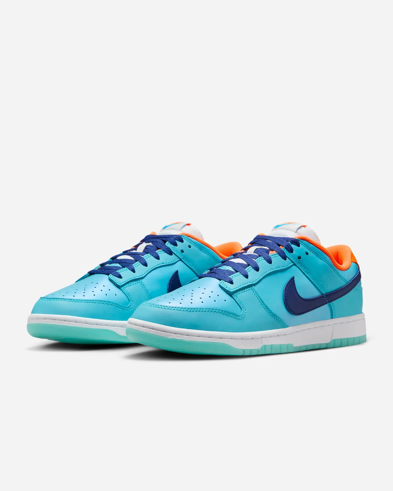 water - resistant running shoes coordination shoes Nike Dunk Low SE HQ1538-416 Sneaker Mens Baltic Blue Orange Low Top Shoes PSS170 (Blue,13)