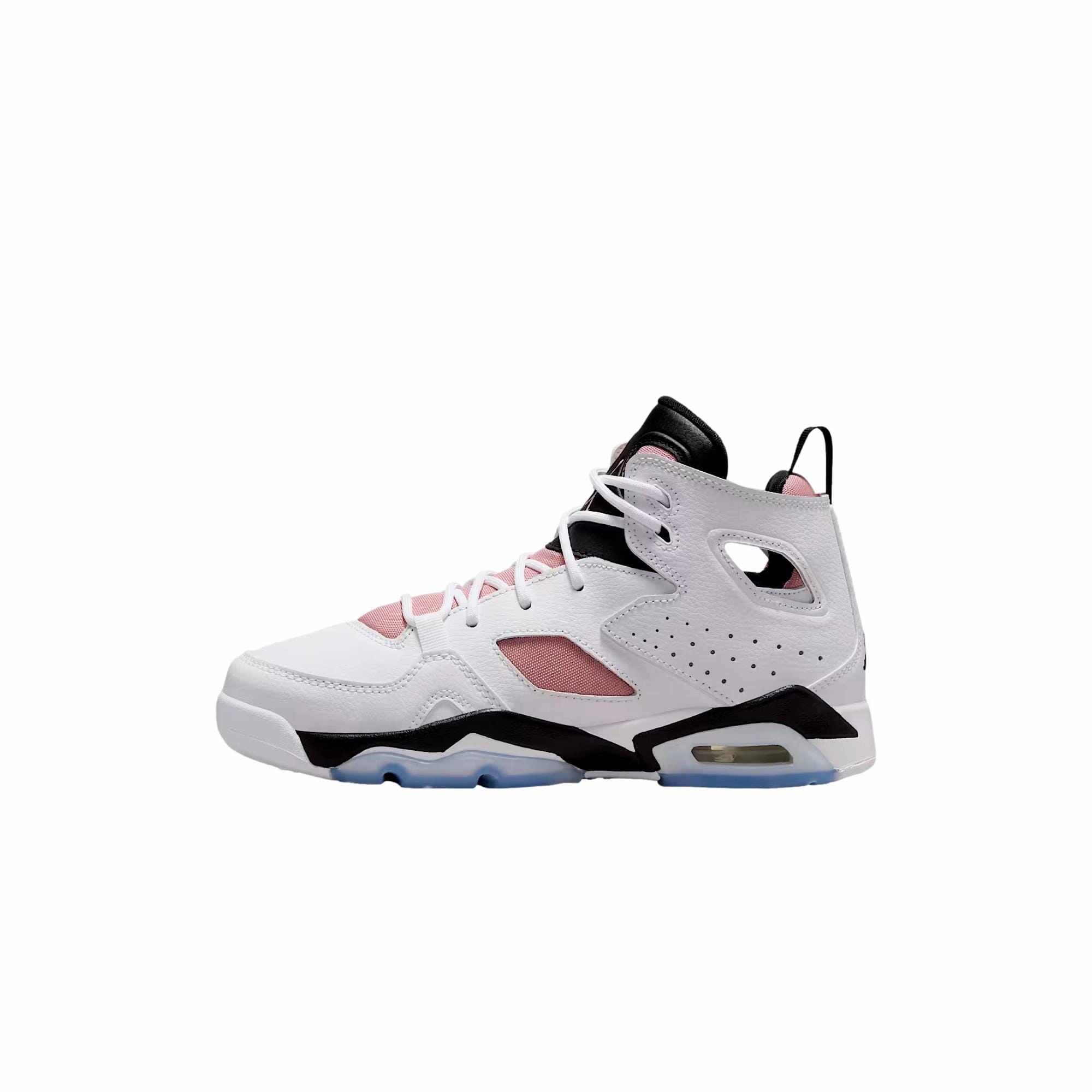 Hygienic Footbed Coating Hexagonal Grip Tread Nike Jordan Flight Club '91 White / Black - Rust Pink  DM1685-103 Grade-School