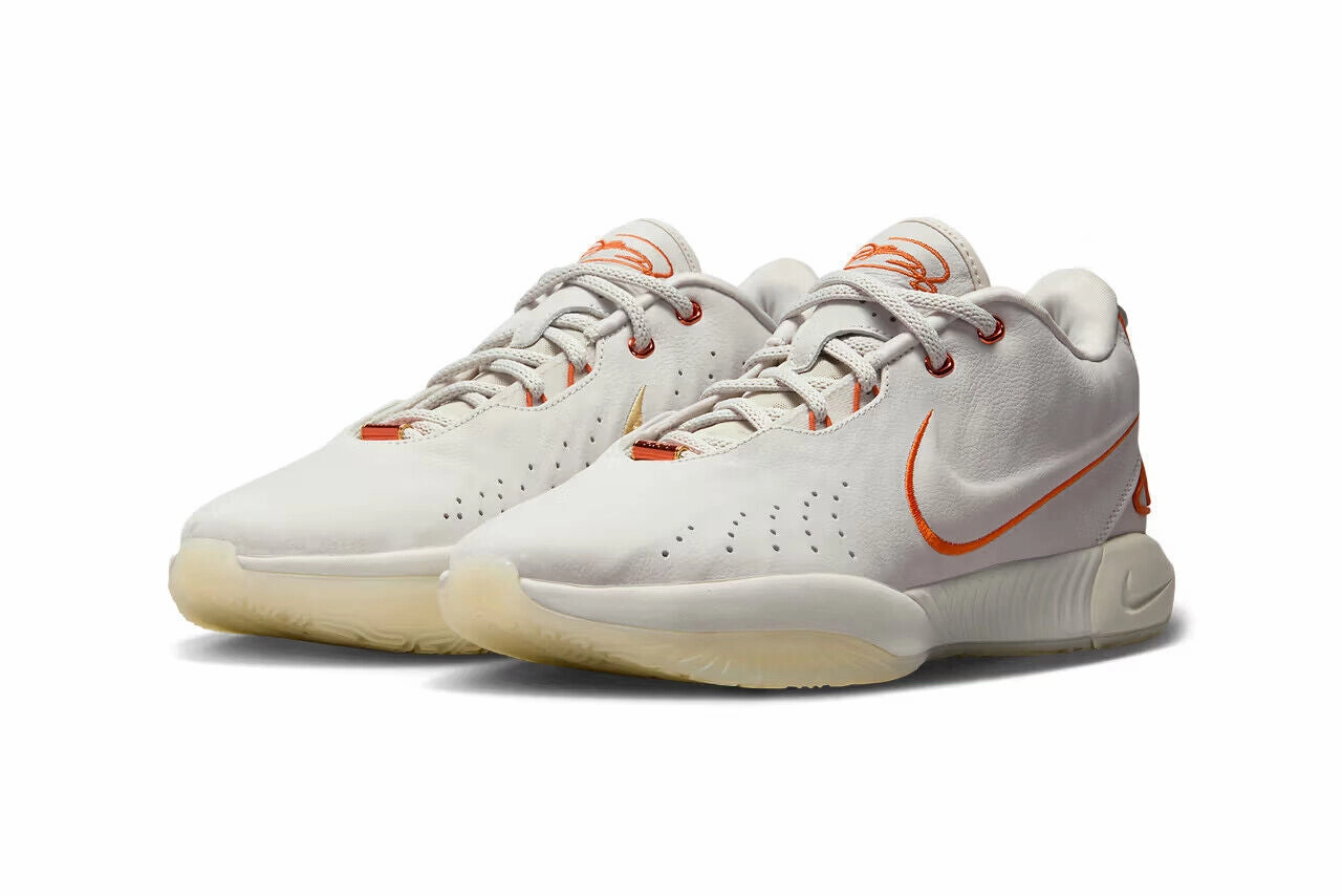 Nike LeBron XXI FV2345-001 Sneaker Men's White Low Top Basketball Shoes NR7142 (10) speed drills Stretchable Upper