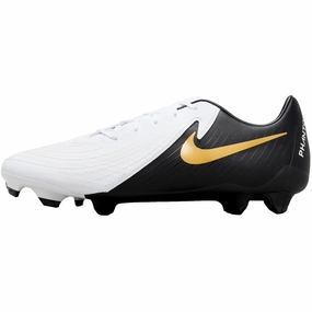 Nike Phantom GX II Academy FG/MG White / Black / Metalic Gold Coin  FD6723-100 Men's steampunk - themed running gear Good Arch Support