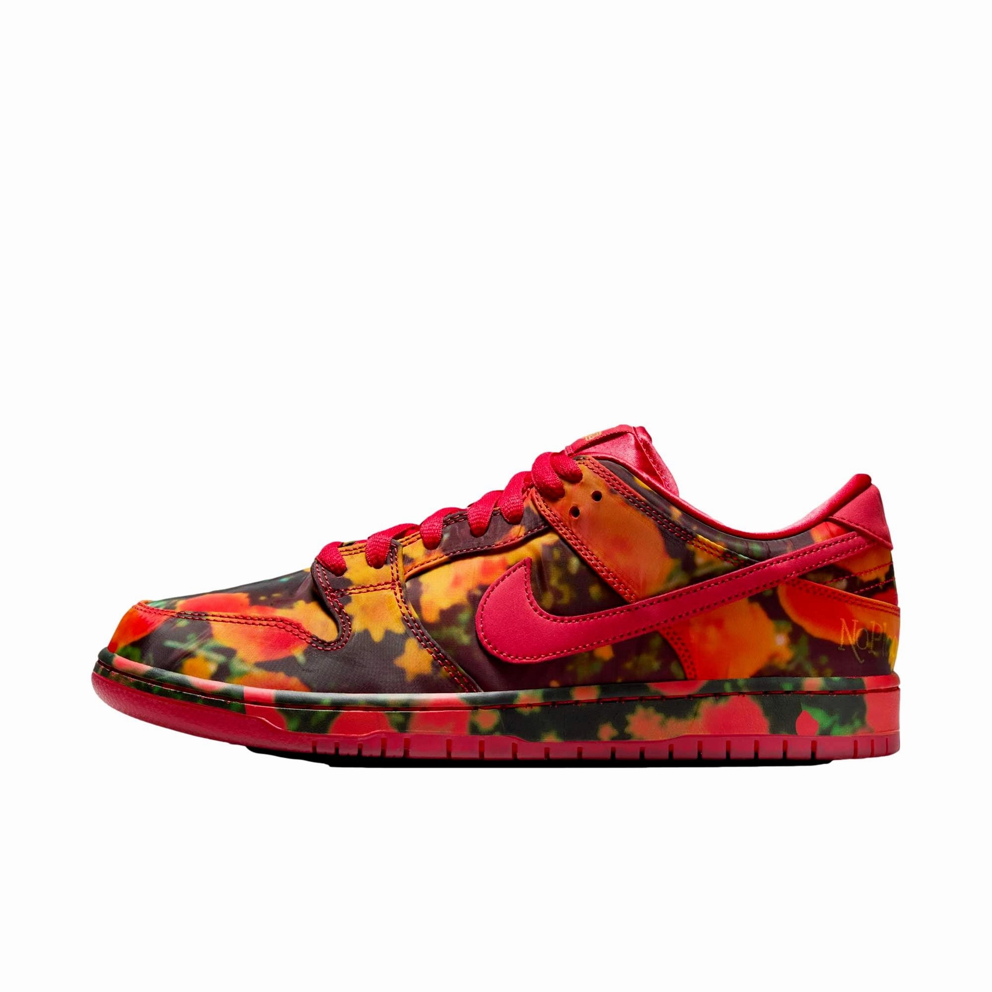 Padded Tongue Design Quick Steps Nike SB Dunk Low Pro QS Varsity Red/Varsity Red  FZ1236-600 Pre-School