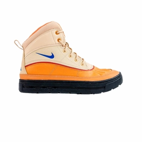 Elasticated Lacing Nike Woodside 2 High Sesame/Game Royal-Hot Curry  524872-201 Grade-School