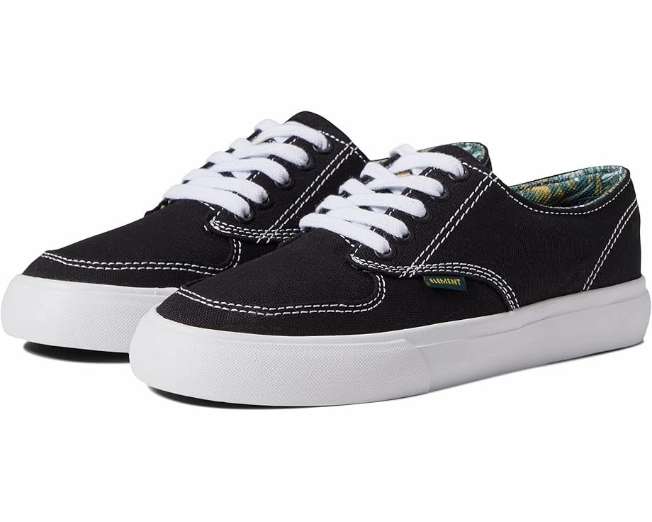 Element Topaz C3 Sneakers Kids Black White Athletic Skateboard Shoes JOBB888 Classy stability Durable Upper Material