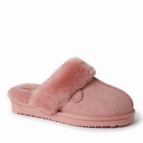 Durable Build Fireside By Dearfoams Women's Sydney Genuine Shearling Scuff