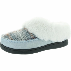 Eva Midsole Tough MINERVA Womens Faux Fur Lined Faux Fur Moccasin Slippers