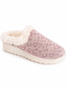 Nony Flyknit Womens Faux Fur Lined Comfy Scuff Slippers Cushioned