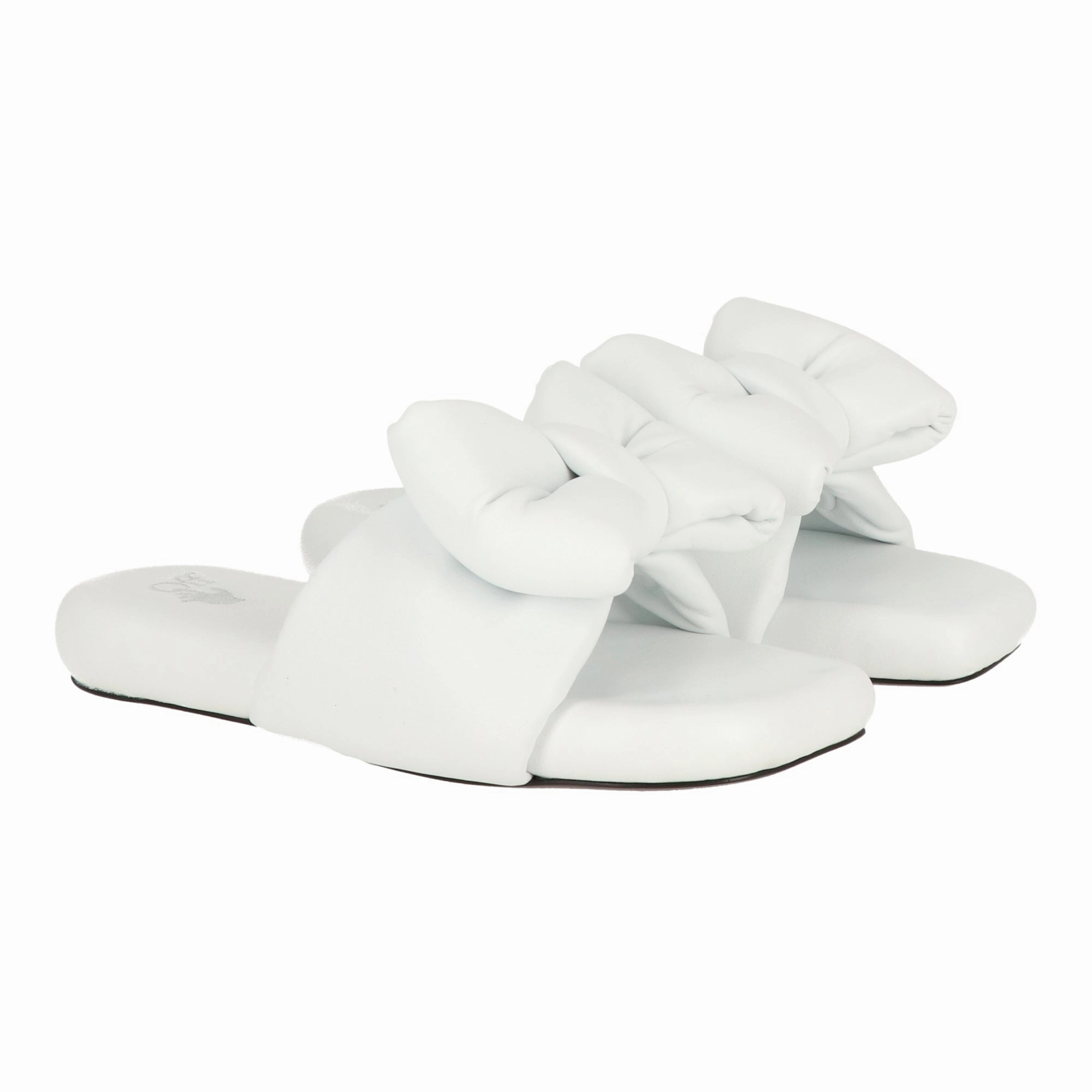 Off White Womens White Slipper Classic Comfort Perfect For Relaxation