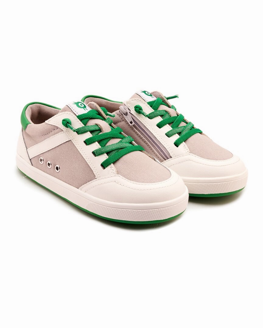 Walk Time Simple Flow Old Soles Jet Leather & Canvas Sneaker