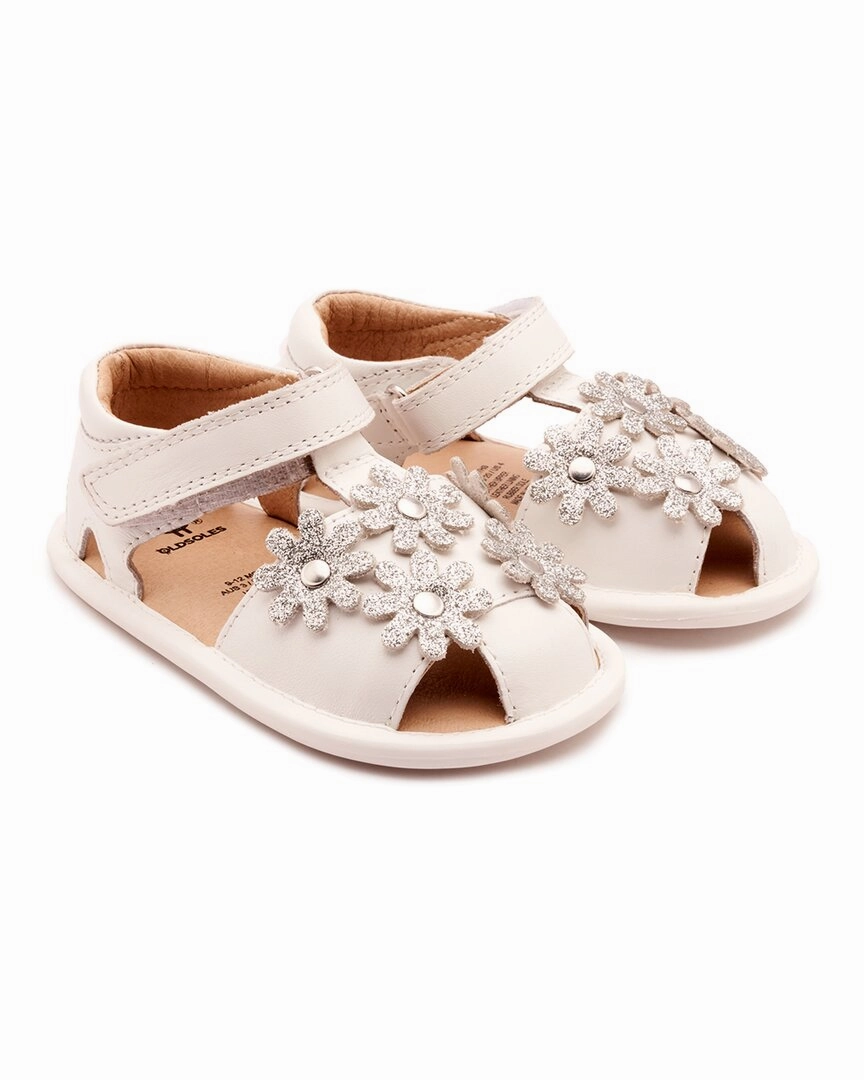 Sandy Path Reinforced Stitching Old Soles Wild Flower Leather Sandal