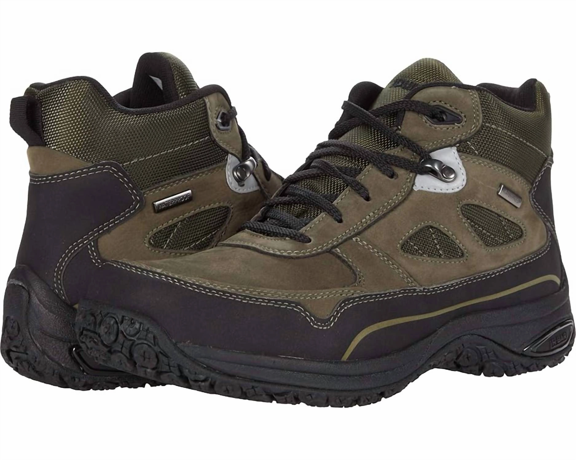 Men's Cloud Plus Mid Ii Nubuck Boots In Olive Waterproof River Crossing