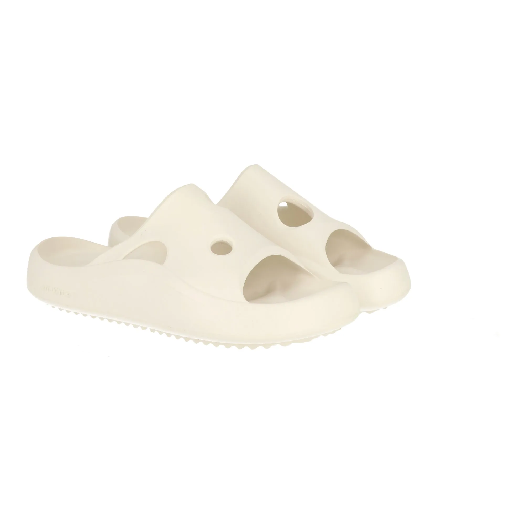 Off White Mens White Flip-Flop Wraparound Design