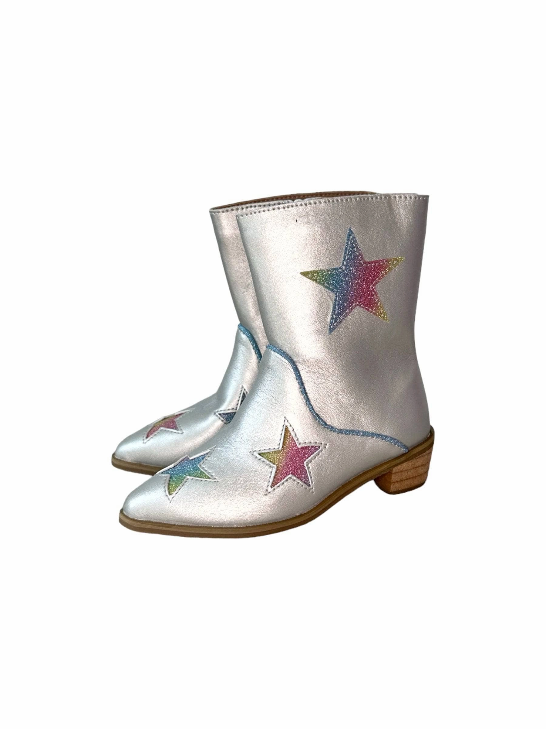 Sparkle Queen Glitter Cowgirl Boots Art Soul Suede Feel