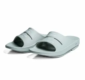 Men Slide Sandal In Cosmic Gray Foot Stability Chic Vacation Flats