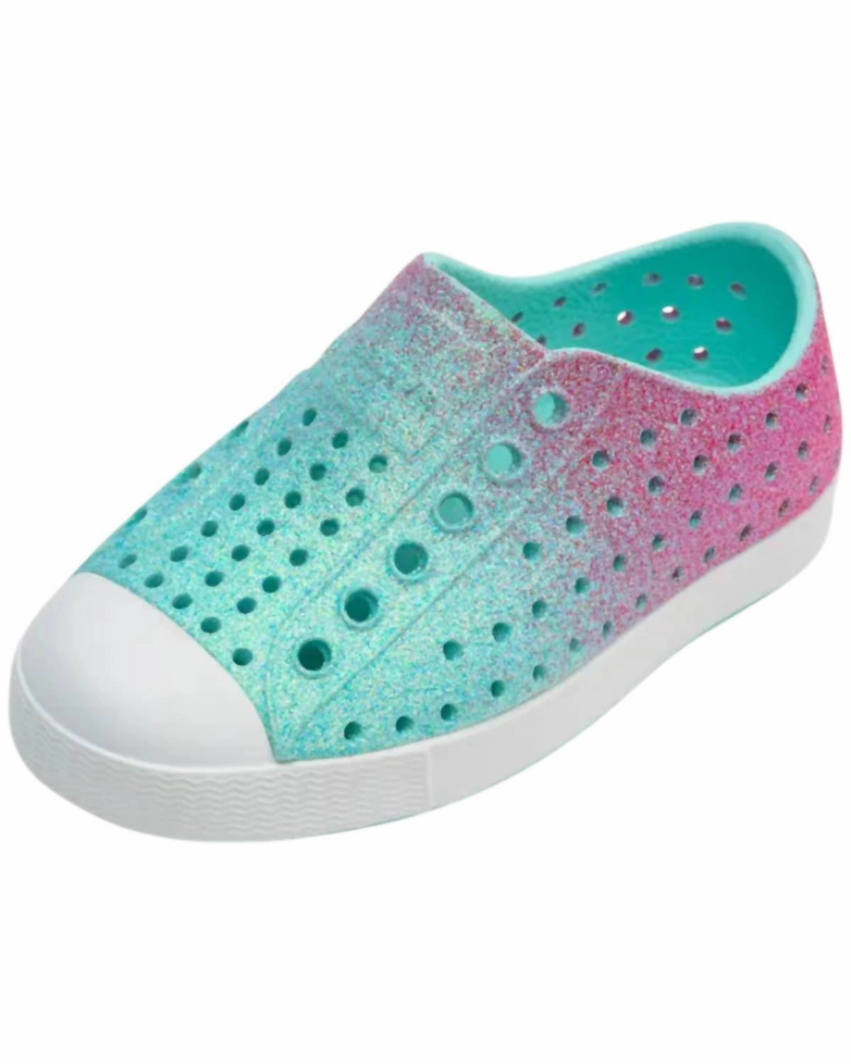 Girl's Jefferson Bling Slip-Ons In Hollywood Hydrangea Open Wear festival look