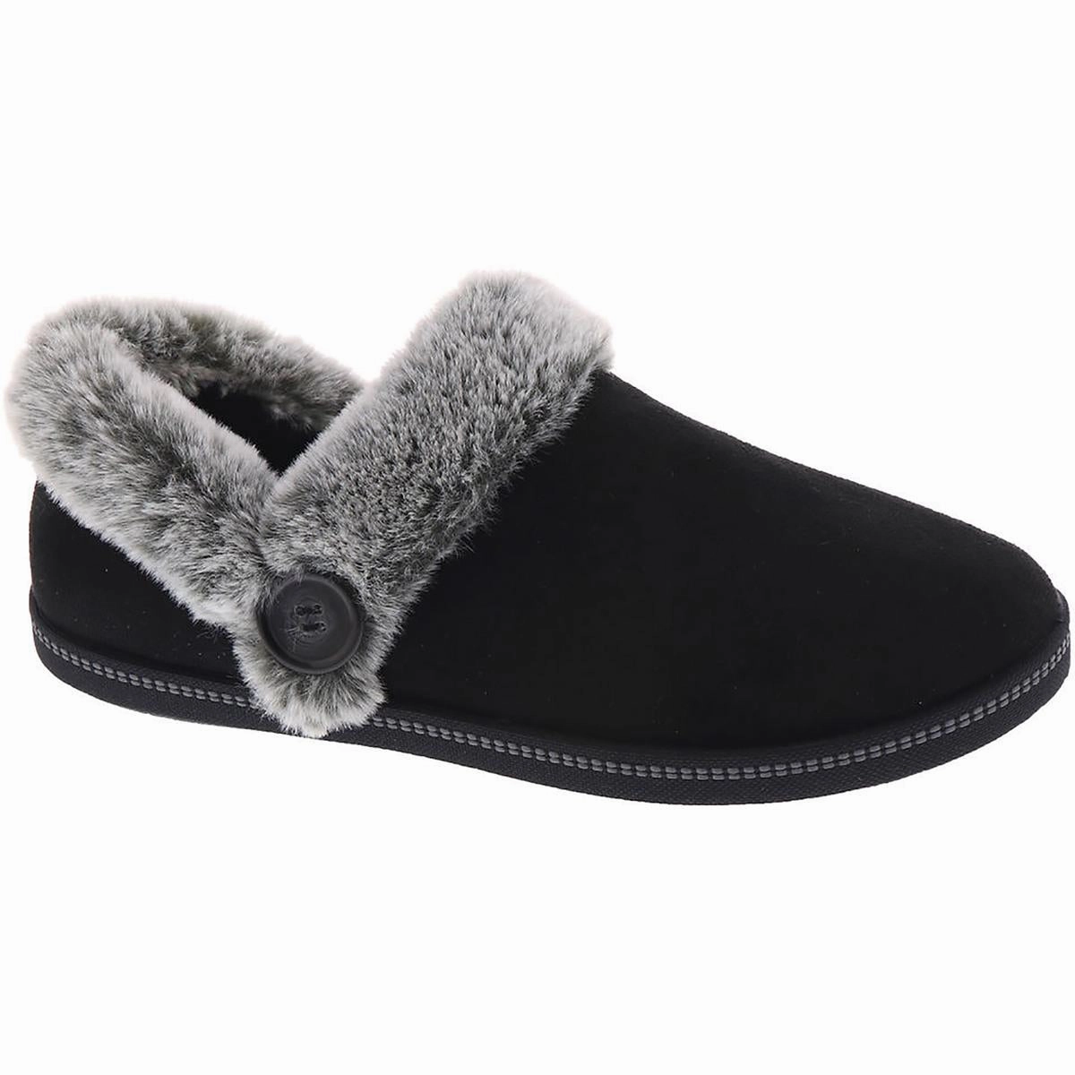 Cozy Campfire Womens Faux Fur Lined Bootie Slippers Foot Relaxation