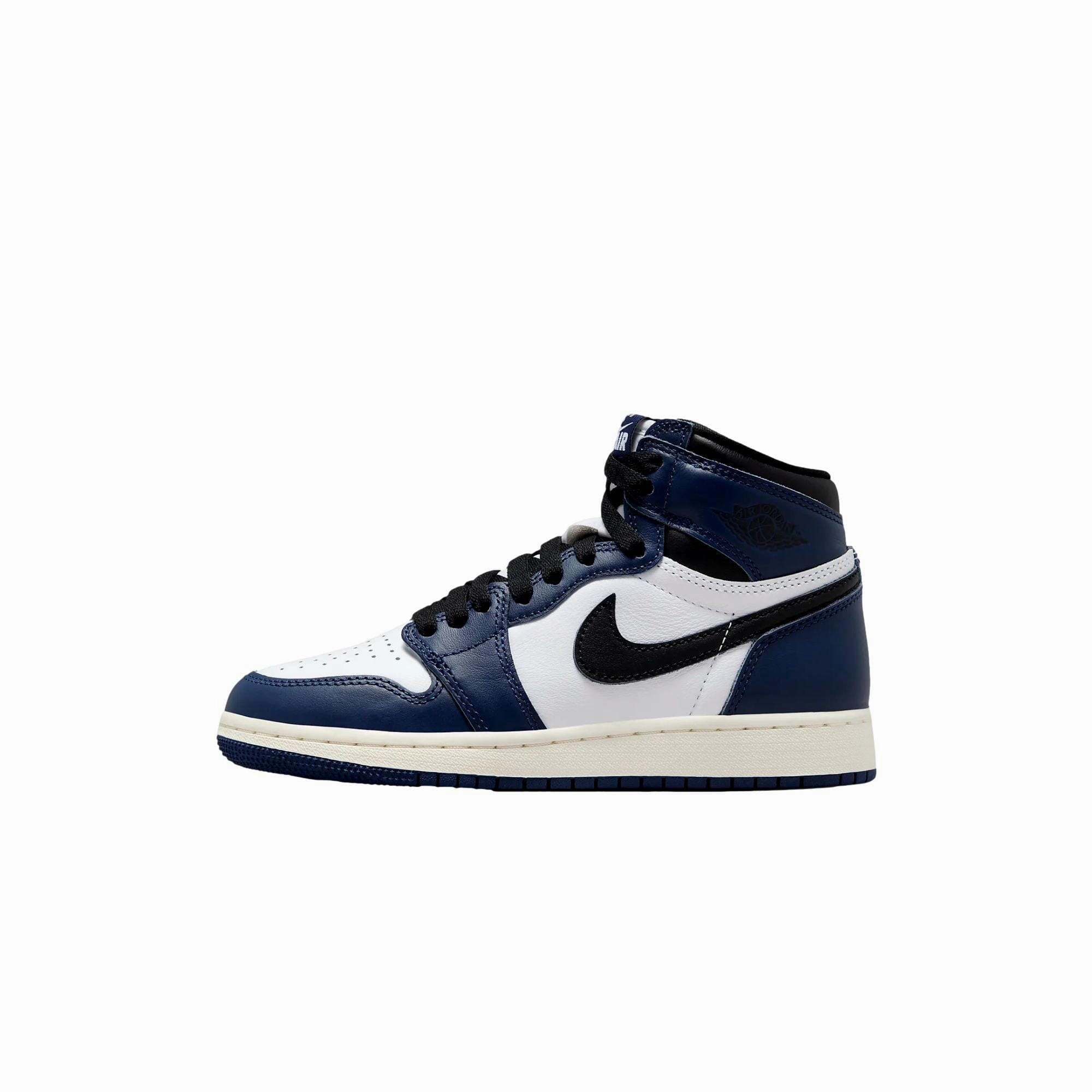Comfort Line Nike Air Jordan 1 Retro High OG Midnight Navy/Black-White-Sail  FD1437-401 Grade-School