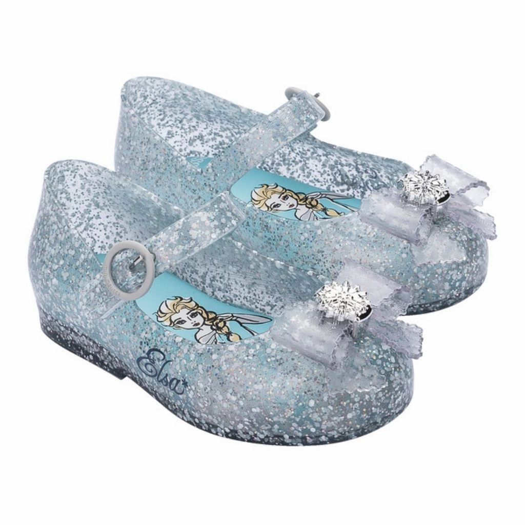 Pale Glitter Jelly Shoes Water Resistant