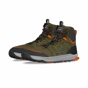 Men's Lone Peak Hiker 3 Trail Running Shoes In Dusty Olive circular - design shoes Heel Cup Support