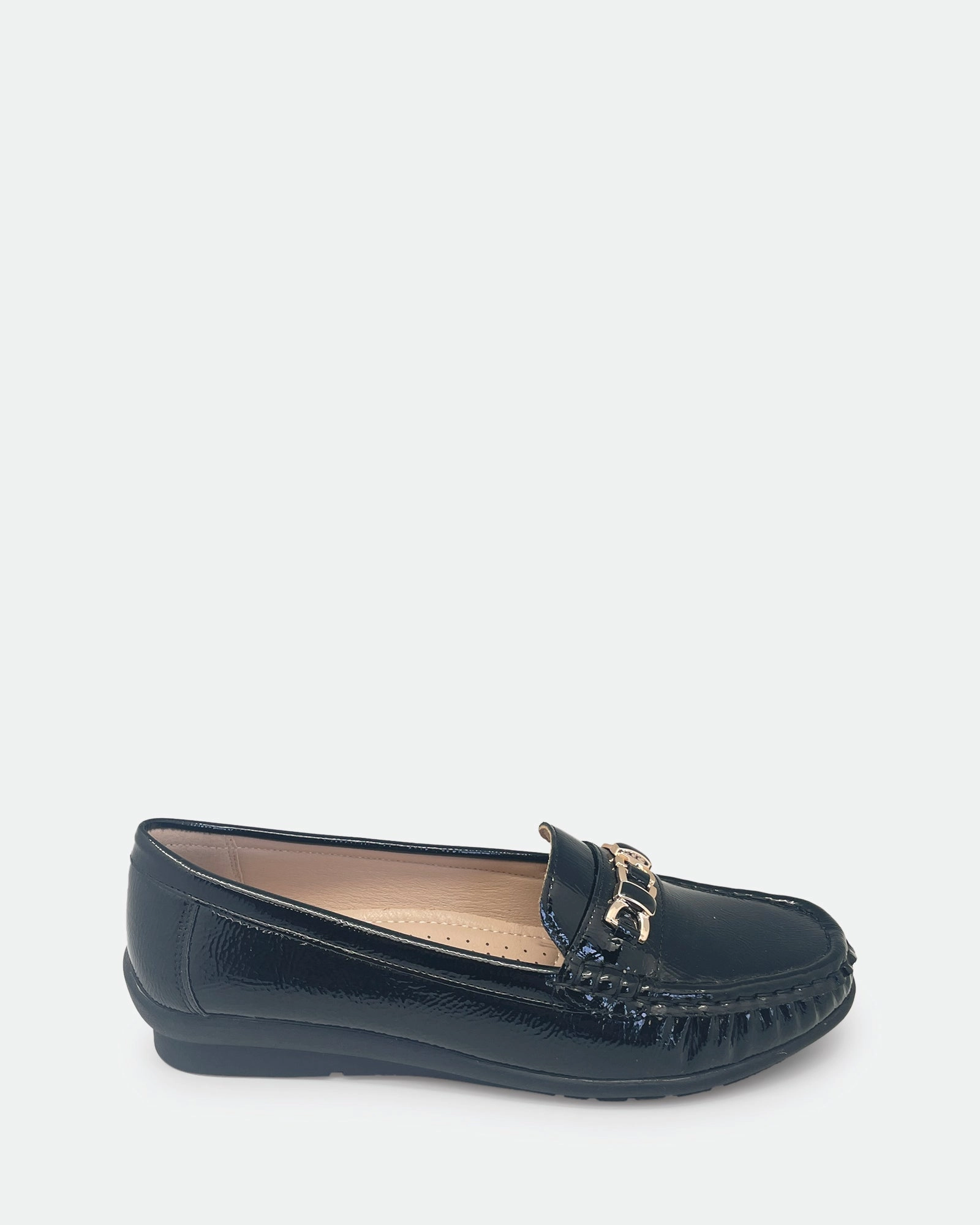 slim cut Gentle Walk Power Black Patent