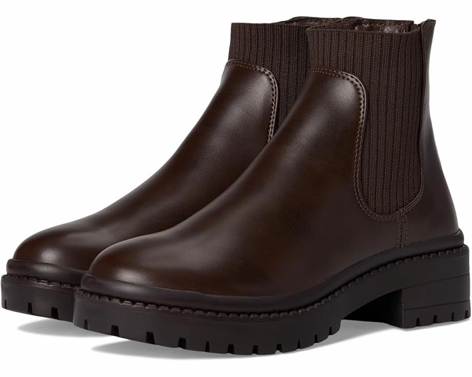 Steve Madden Hazzel Boots Kids  Brown Memory Foam Ankle Chelsea JOBB1284 Italian Glam