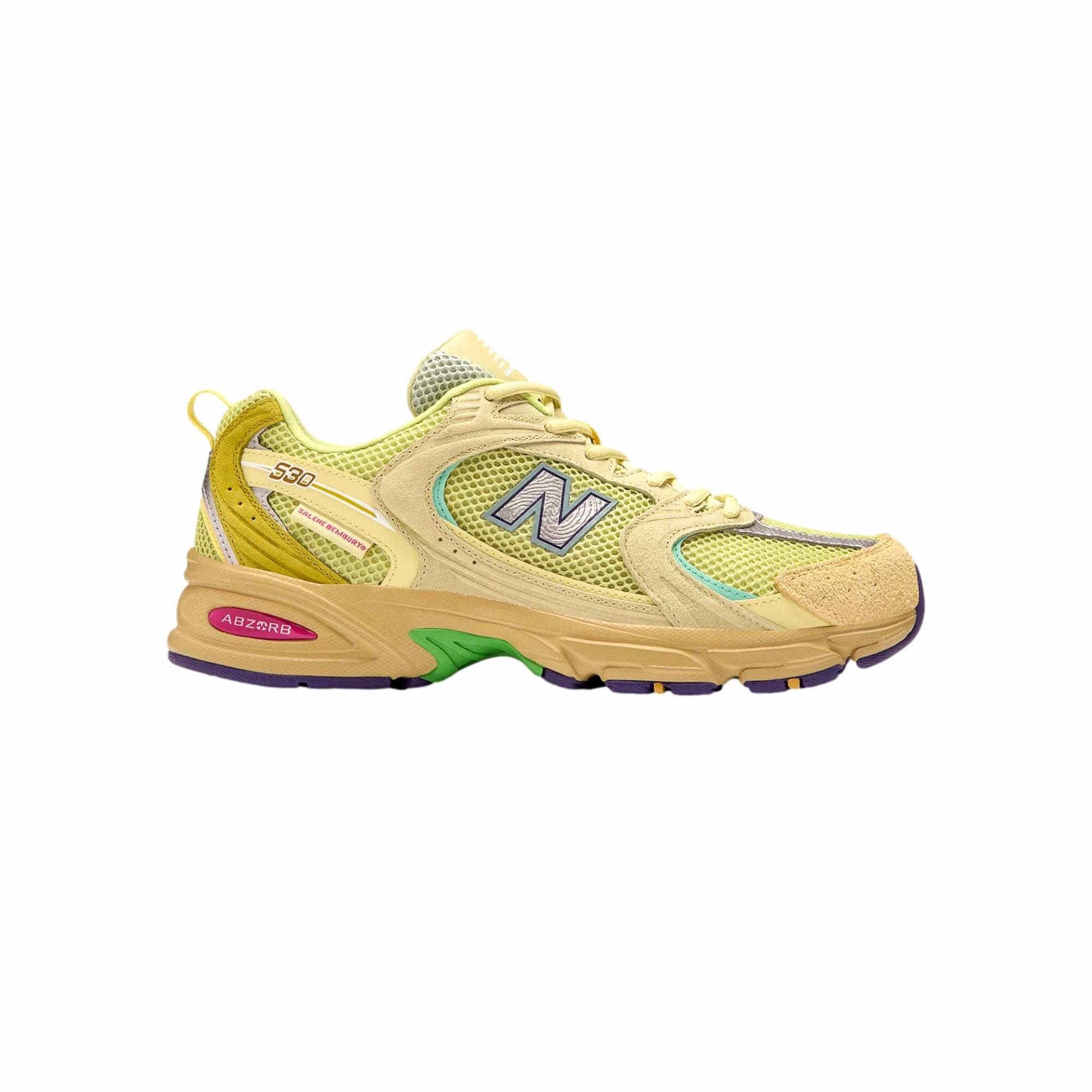 comfortable accessory New Balance Salehe Bembury x 530 "Prosperity Be The Prize" Yellow/Green  MR530PR Men's