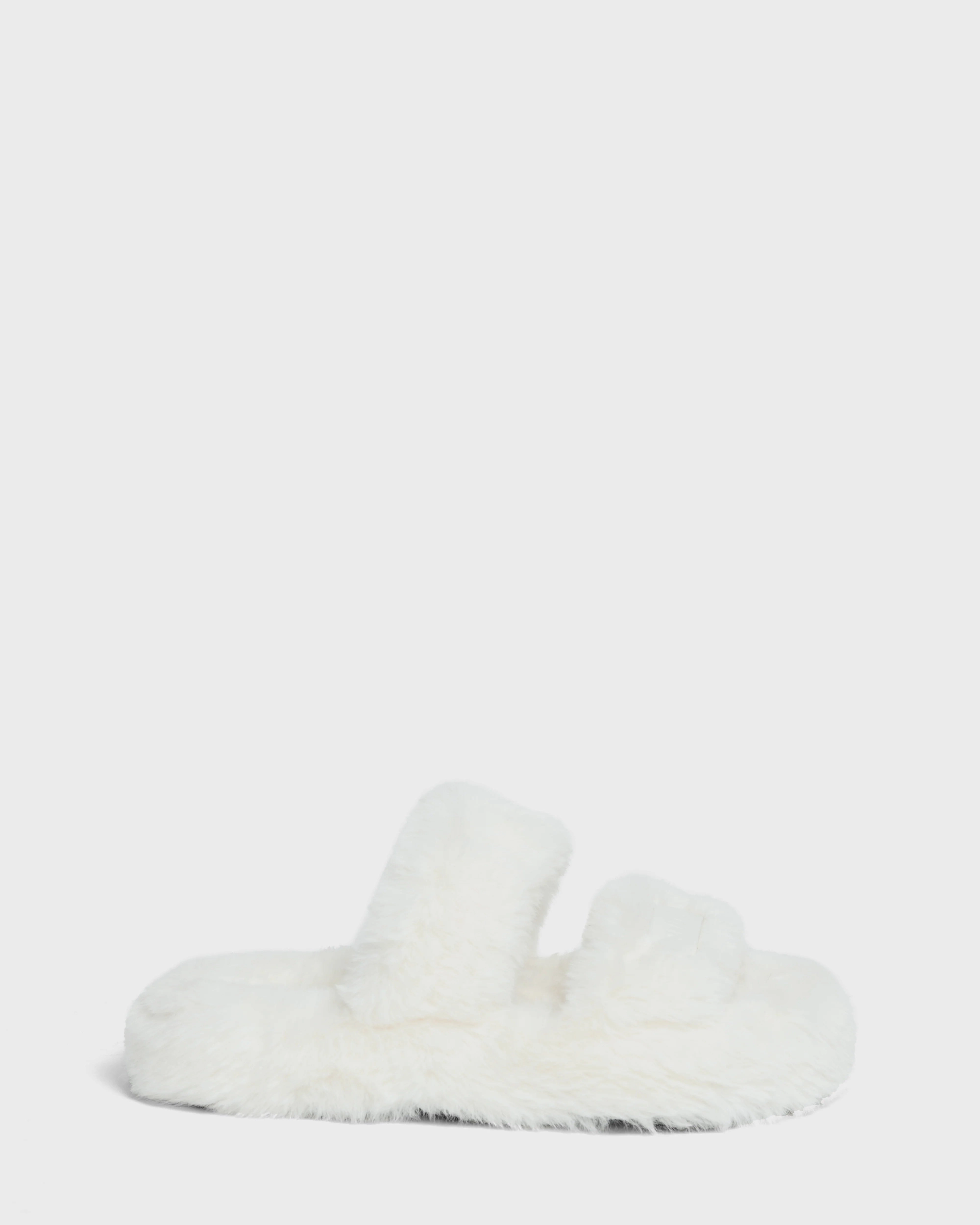 ZETA WOMEN'S FAUX FUR PLATFORM SLIPPERS Sweat Proof Multi Directional Flexibility