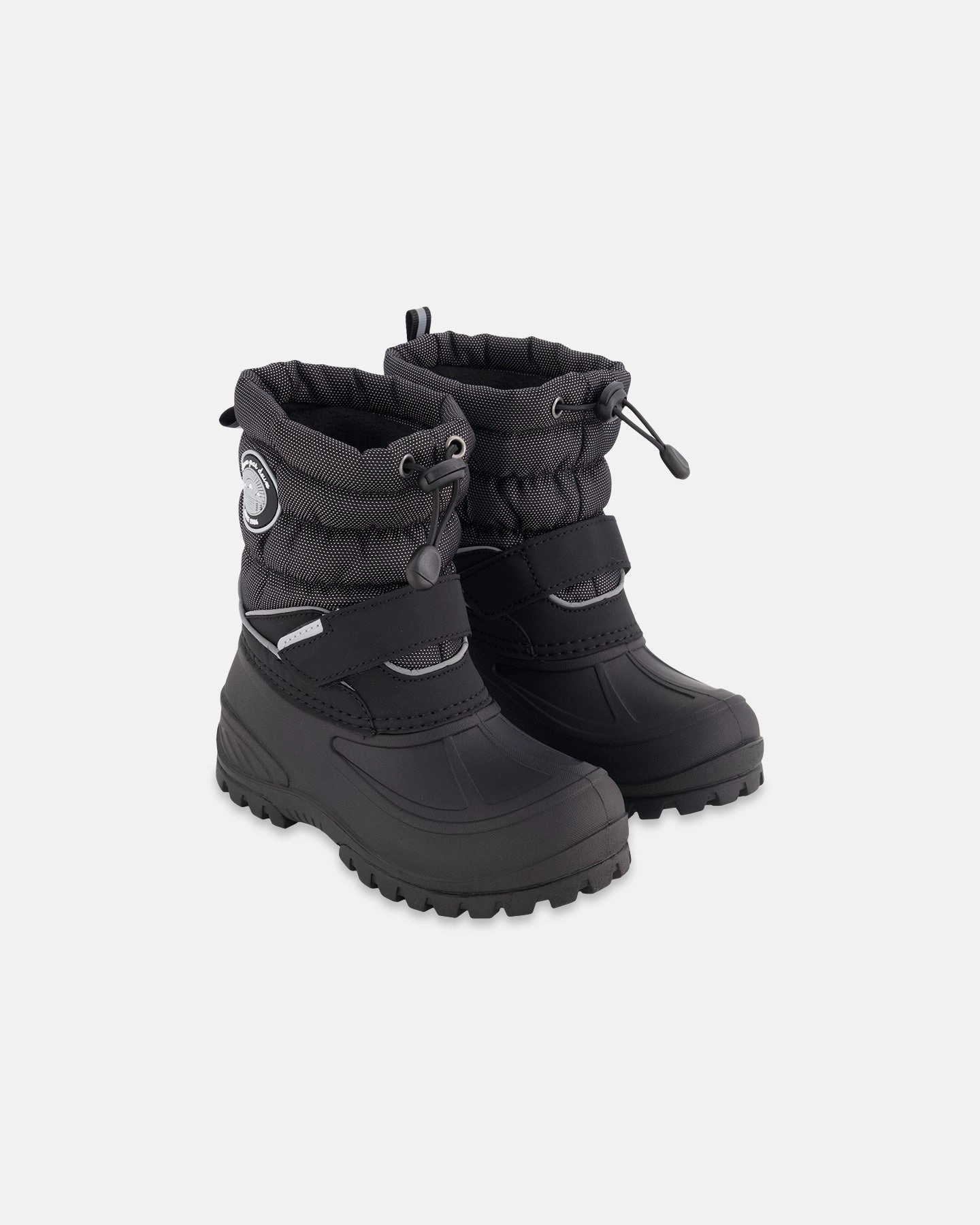 Comfort Toe Box Winter Boots Solid Black