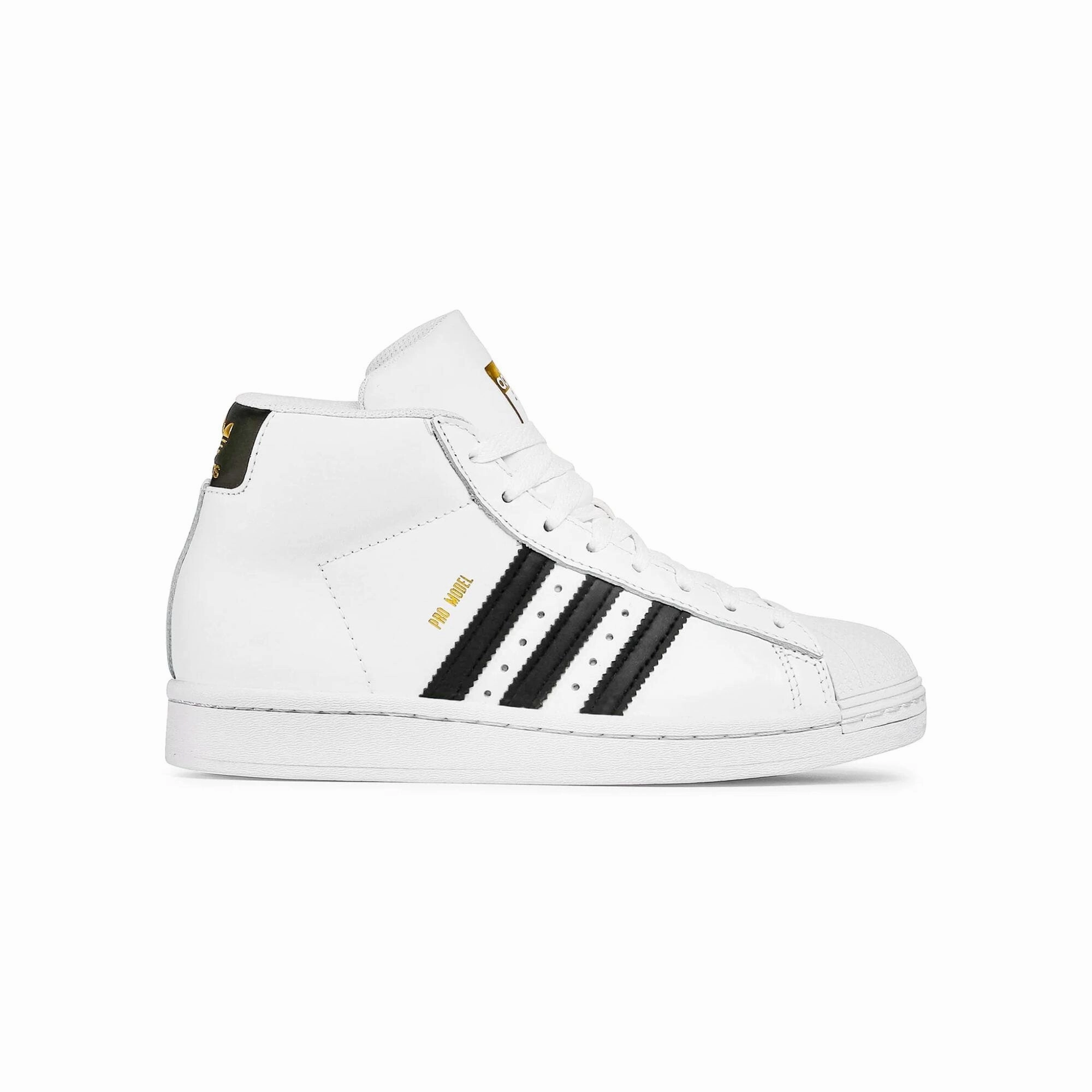 Adidas Pro Model Footwear White/Core Black/Gold  FV5724 Grade-School Daily Basics Outdoor Run