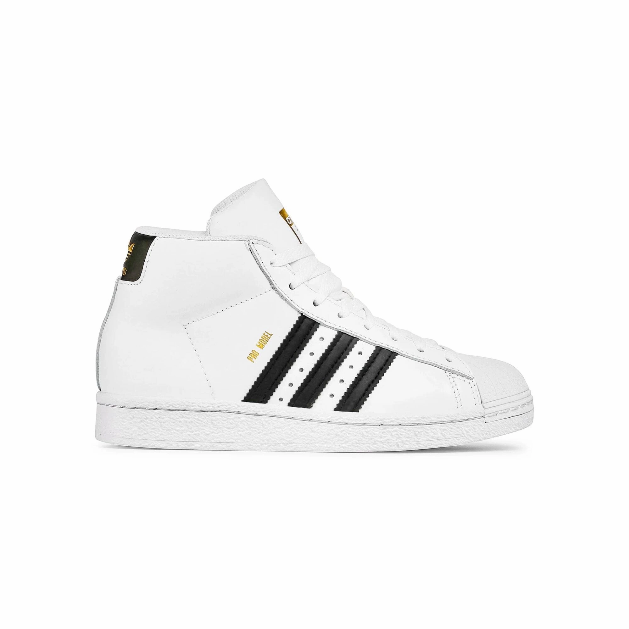 Practical Adidas Pro Model Footwear White/Core Black/Gold  FV5724 Grade-School