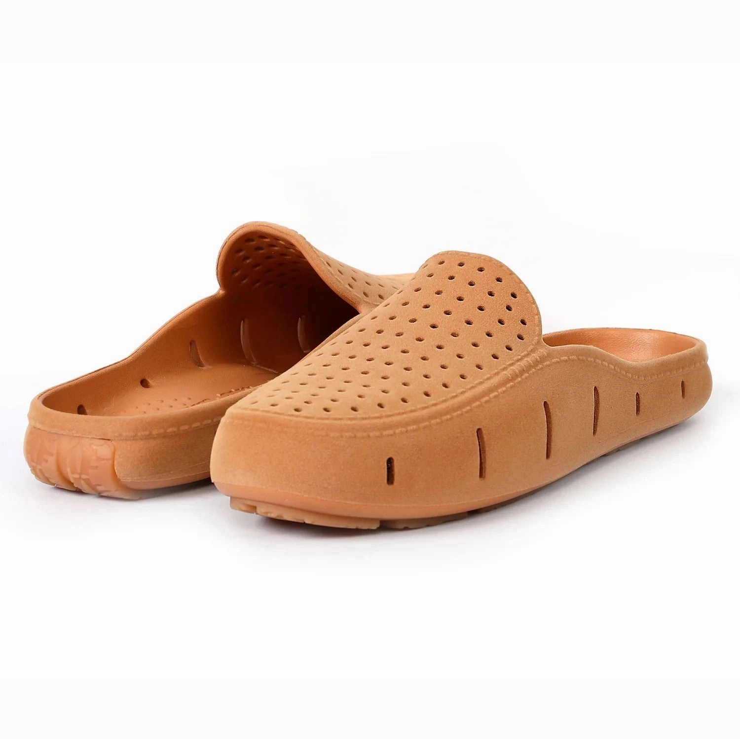 Cold weather defense Floafers Sunset Slide 3.0 Men's  Cognac Vegan Suede Slip-On Loafers GBO355