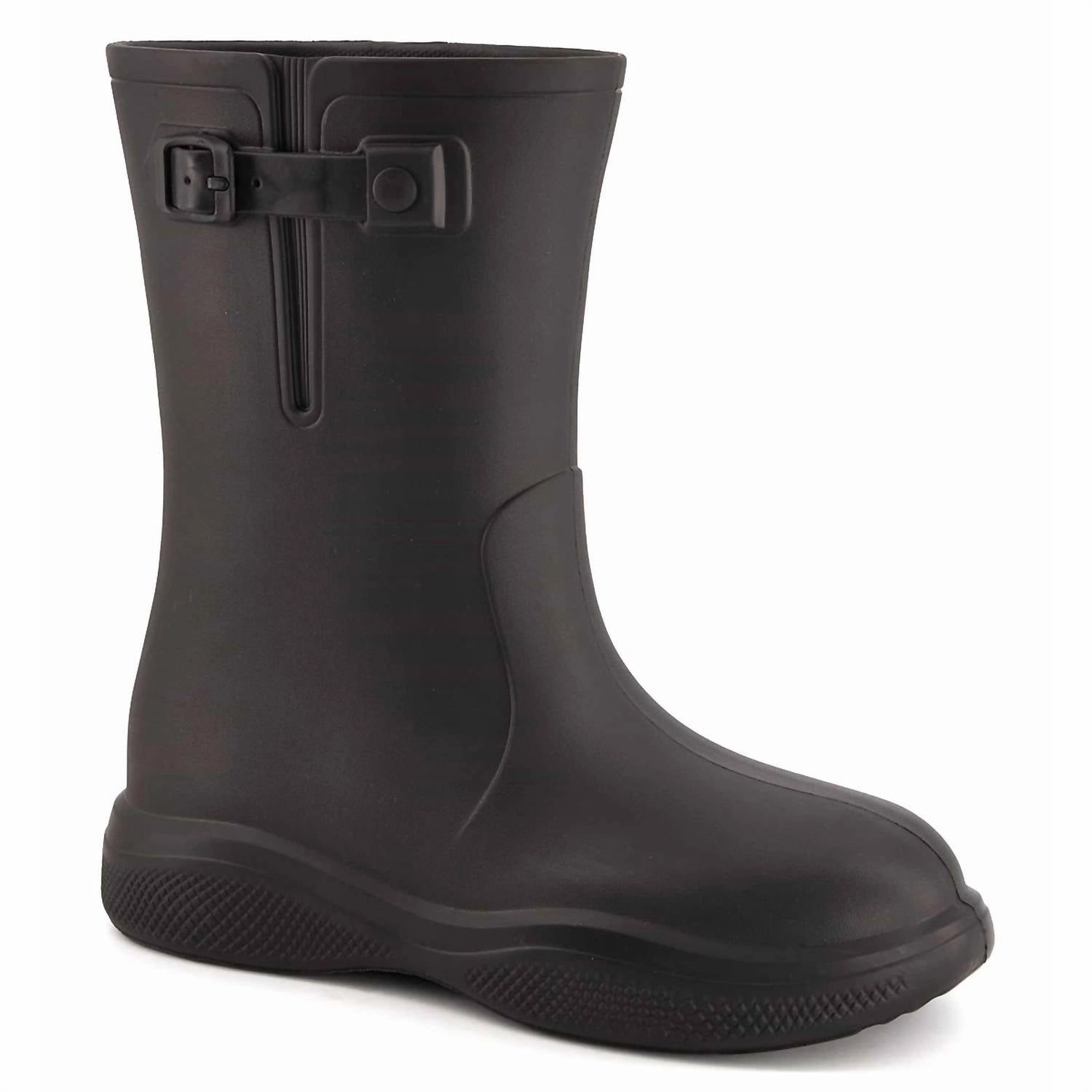 Women's Fashion Rain Boots In Black gift pick