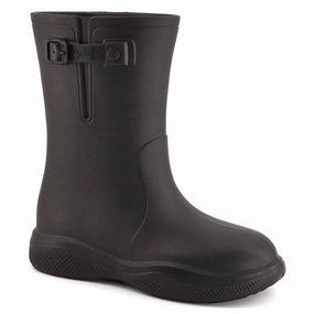 Protective Finish All Day Wear Women's Fashion Rain Boots In Black