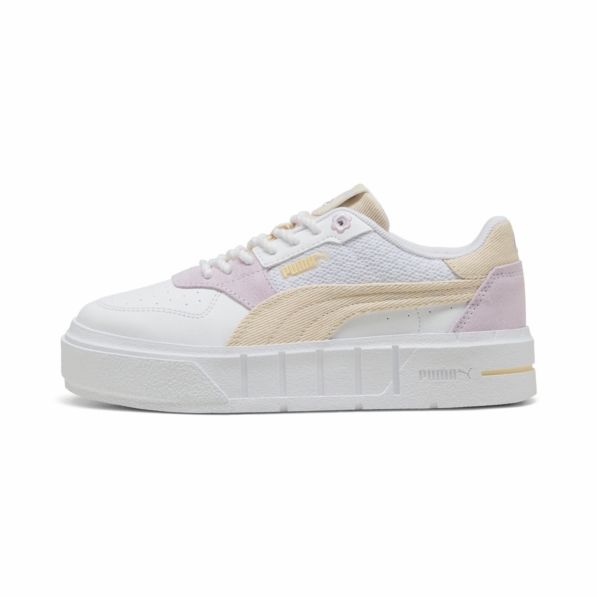 PUMA Big Kids' Girls' Cali Court Summer Feels Sneakers Youth Comfortable Walking