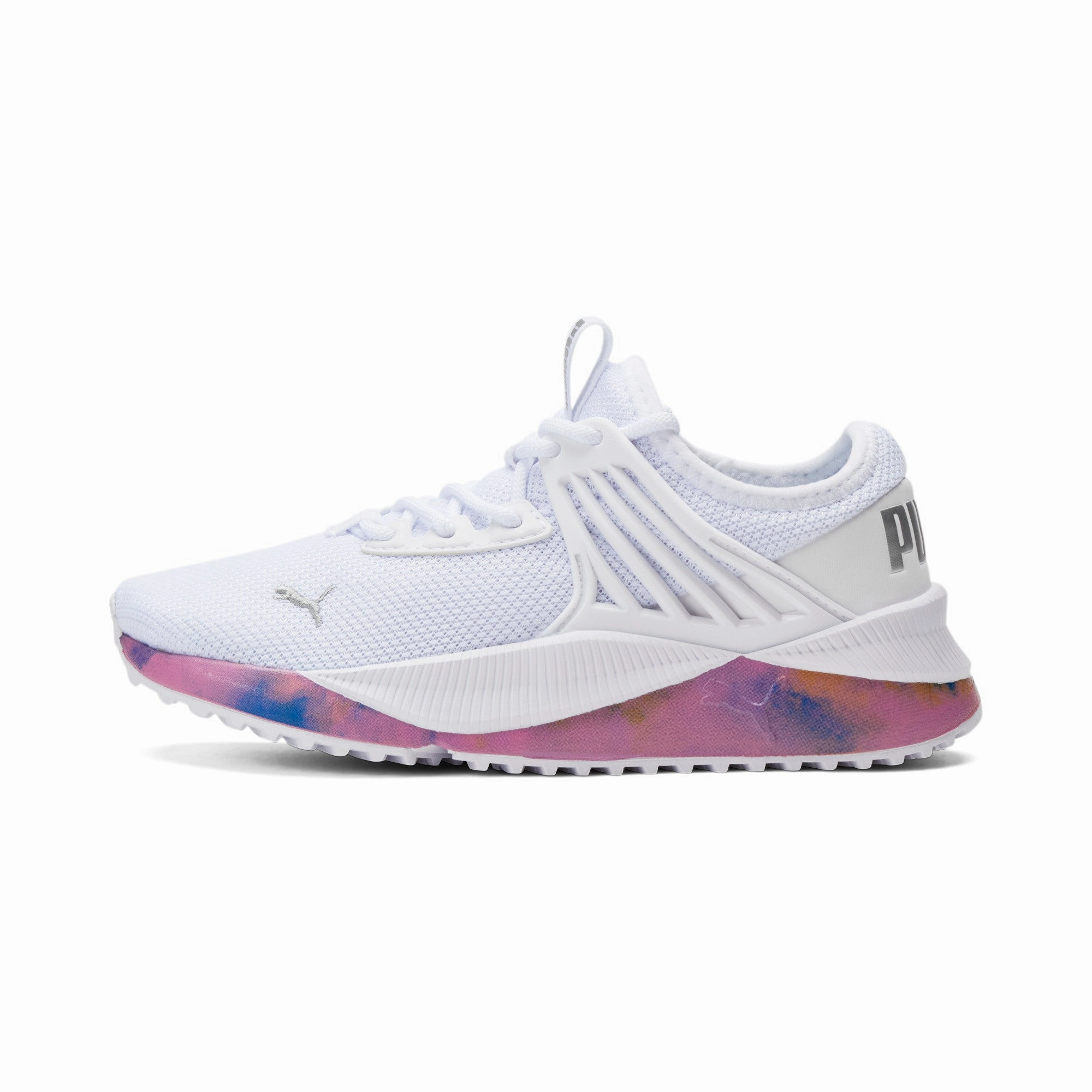 PUMA Junior Pacer Future Bleached Sneakers Dynamic Arch Support Smooth Internal Seams