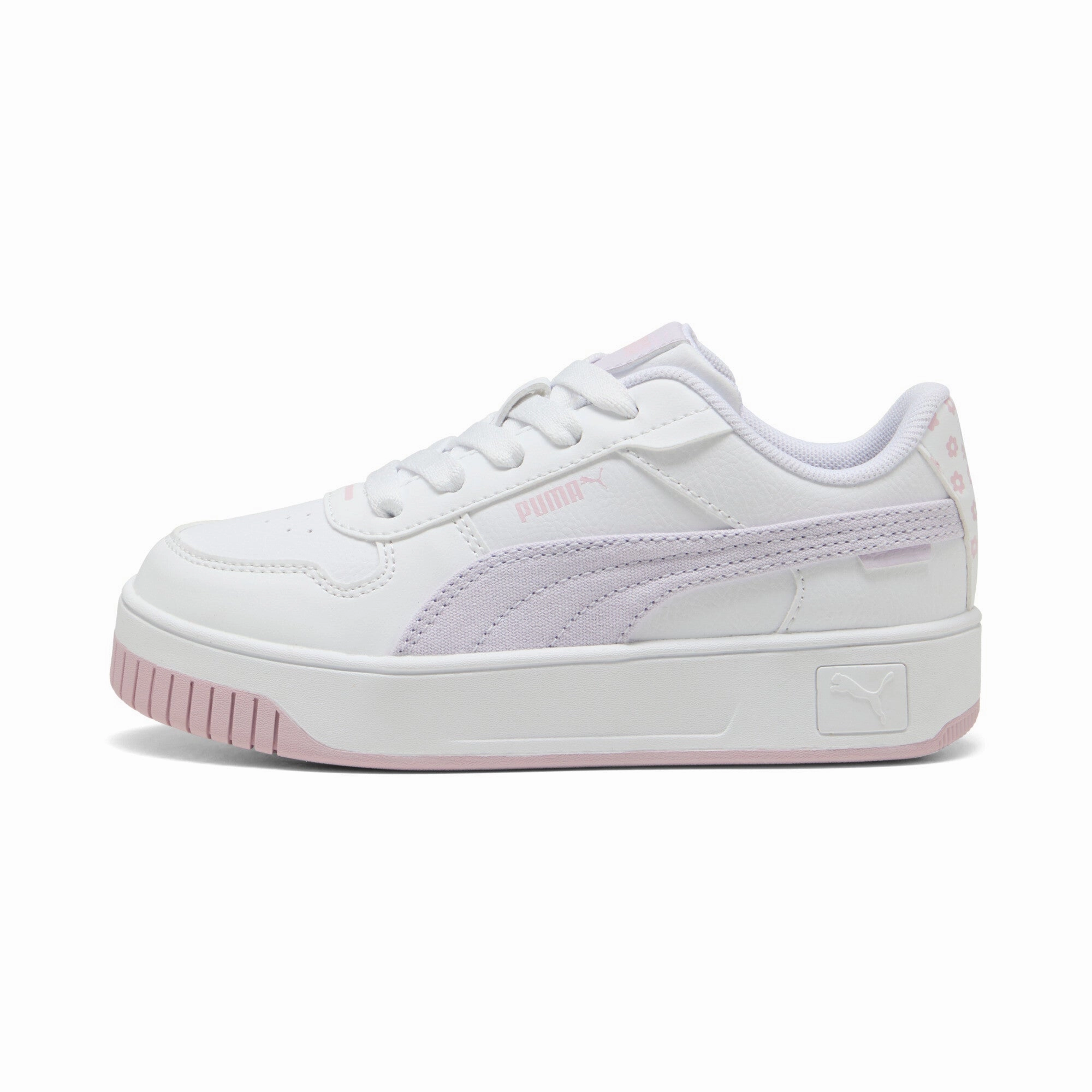 PUMA Little Kids Girls' Carina Street Beach Florals Sneakers Kids Foam Padding Technology Flex Forged Sole Design