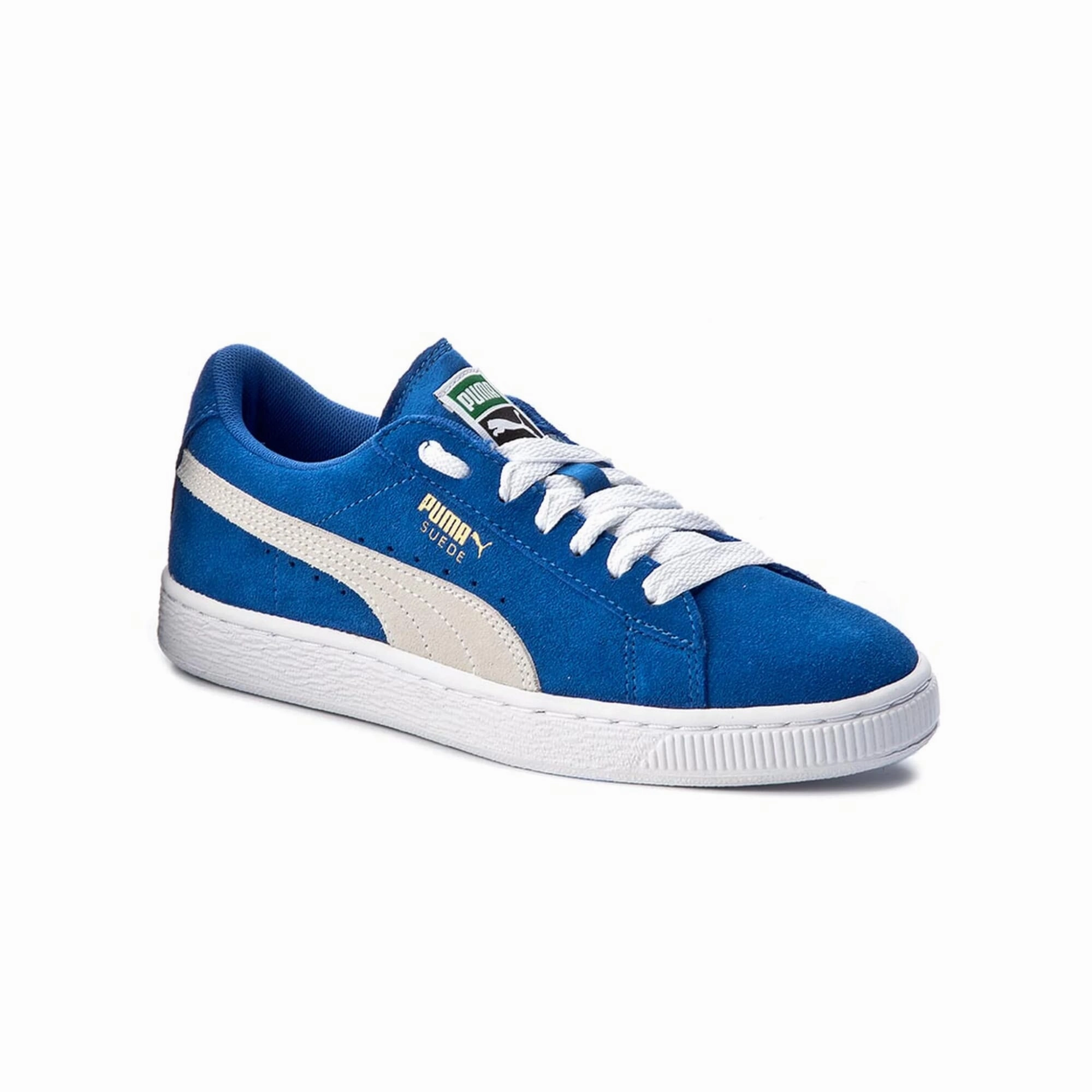 Morning Rush Puma Suede Jr Snorkel Blue-White  355110-02 Grade-School