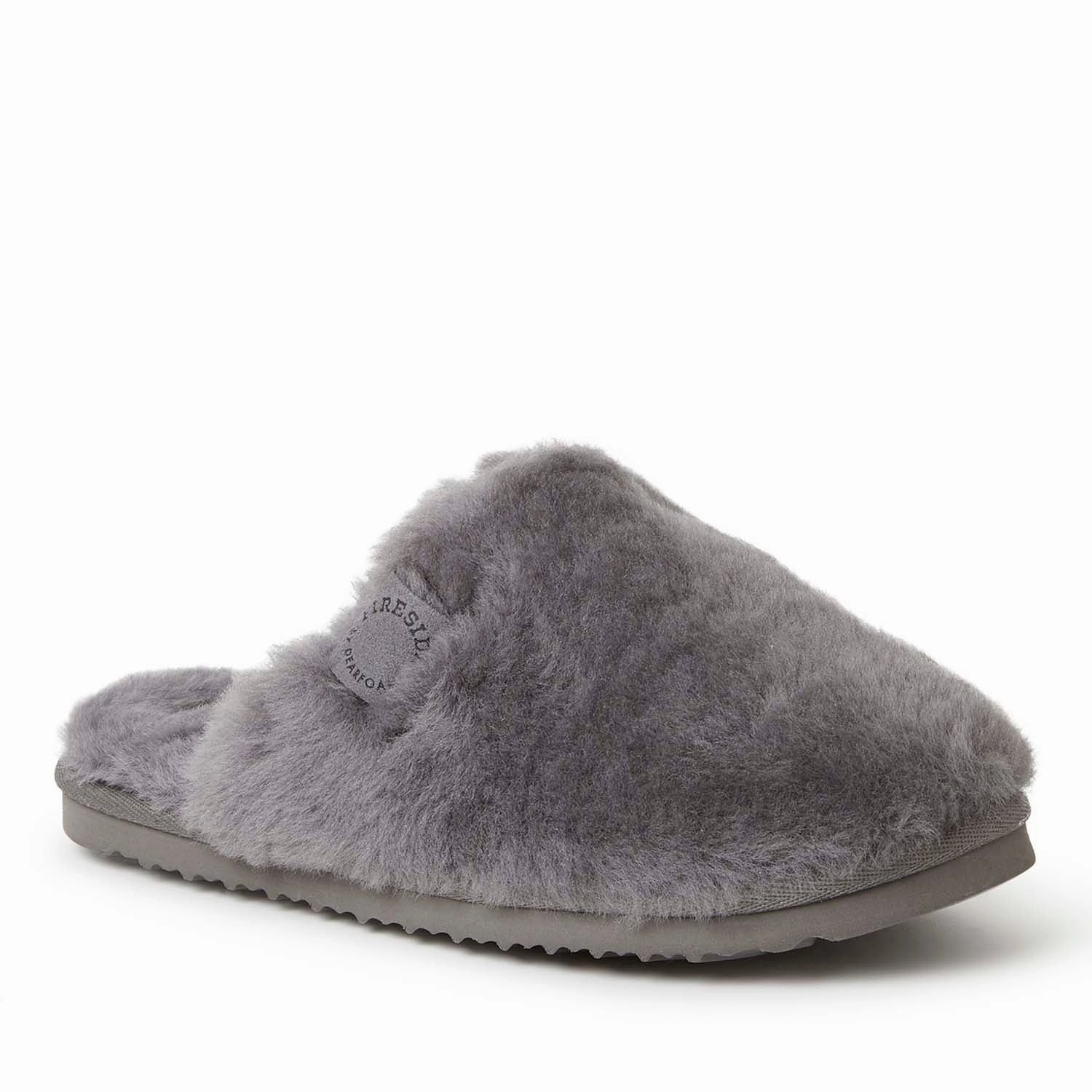 Fireside By Dearfoams Women's Shelly Beach Genuine Shearling Scuff Slippers Non   Skid