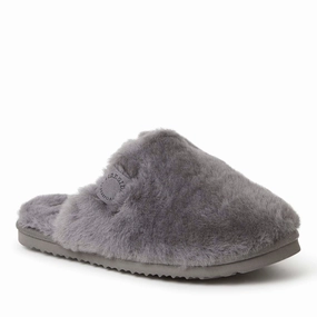 Fireside By Dearfoams Women's Shelly Beach Genuine Shearling Scuff Slippers Non   Skid