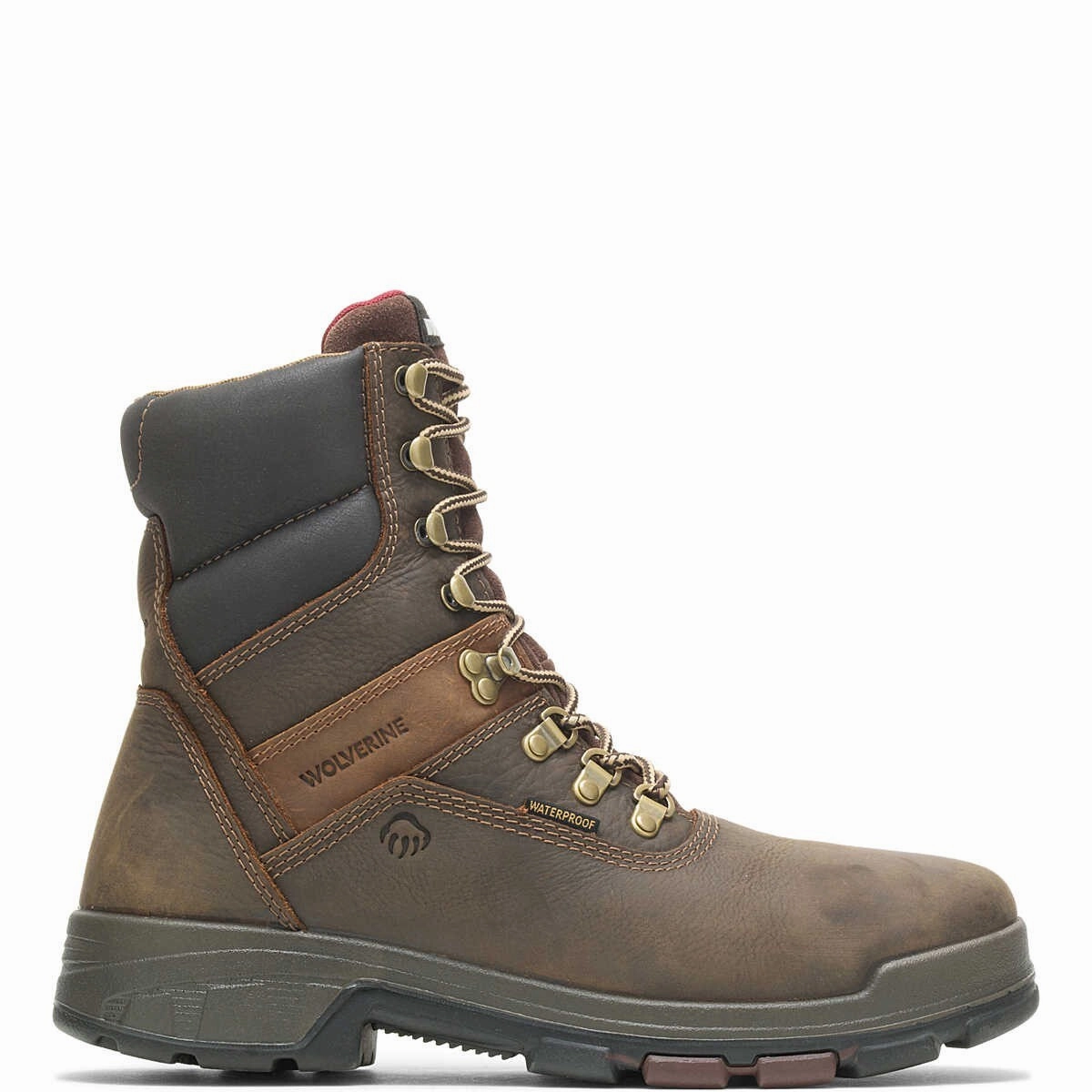 Wolverine Cabor EPX W10316 Men 11 Brown 8" Waterproof Comp Toe Work Boots ZOGG11 padded toe Medium fit selection