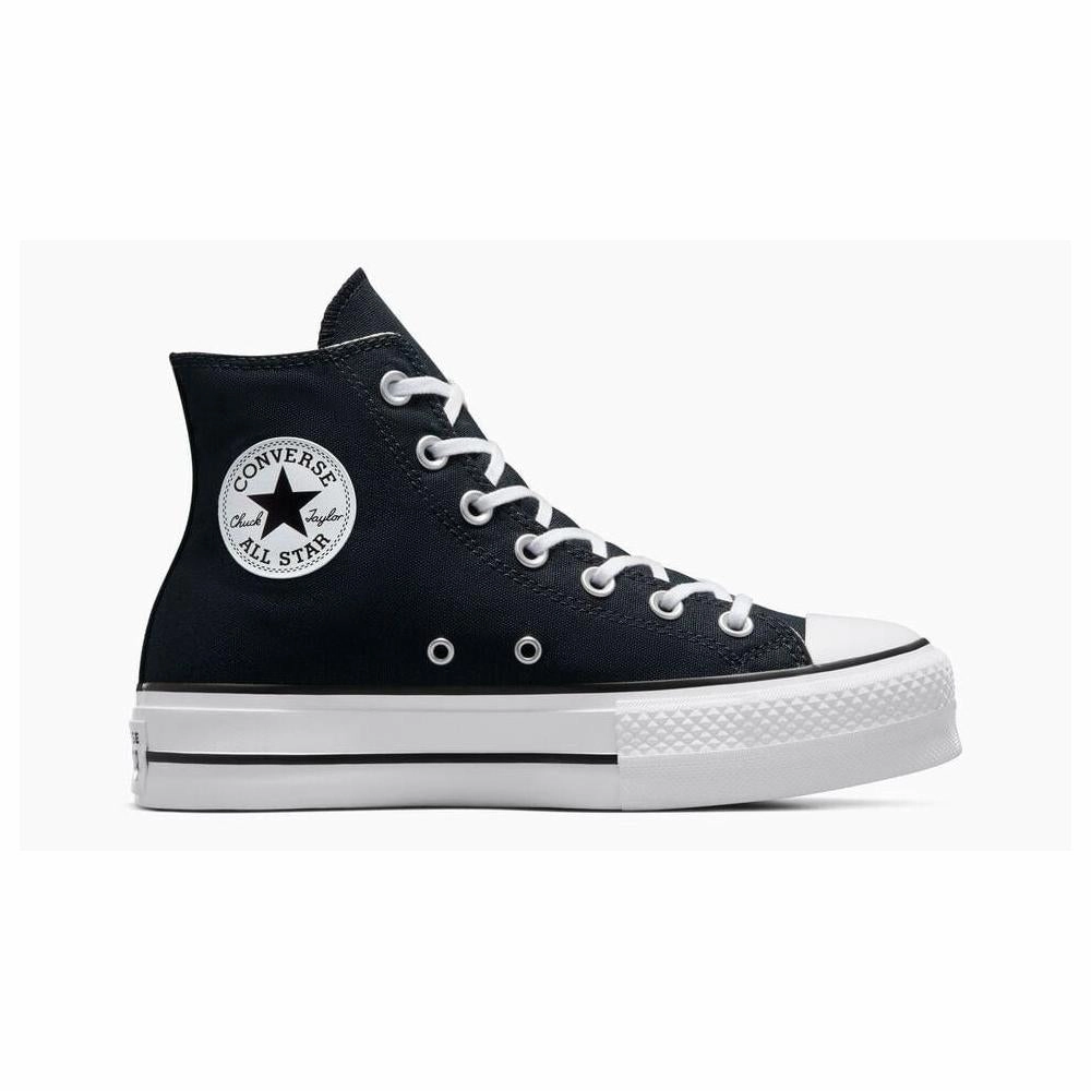 Trail Ready Fit Converse Womens Chuck Taylor All Star Lift Platform Hightop Shoes - Black