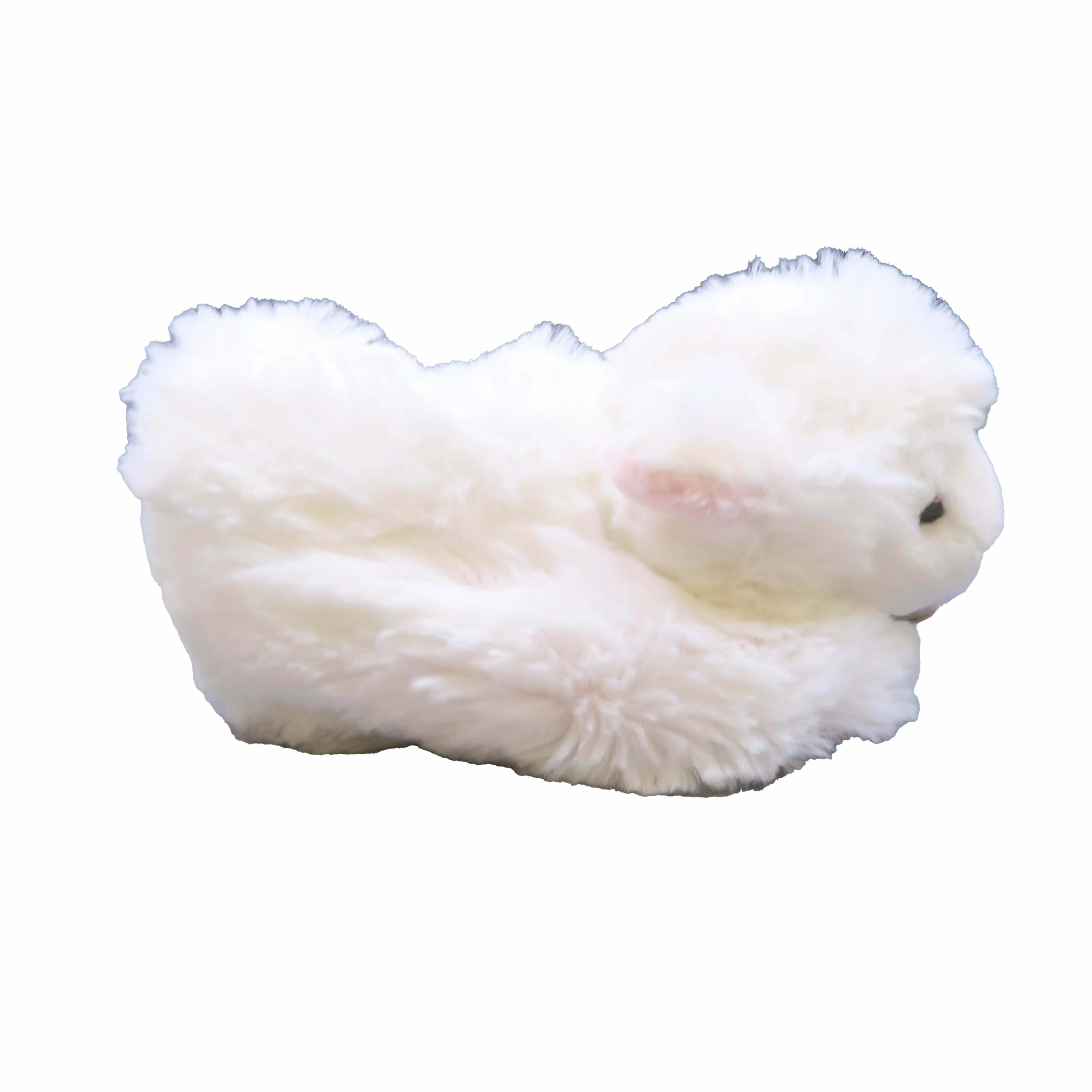 Dou Dou Girls White | Pink Slippers lace up closure