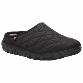 Efficient Performance Bogs Snowday II Slippers Women's US 8 Black Fleece Lined Casual Shoes ZPO2836